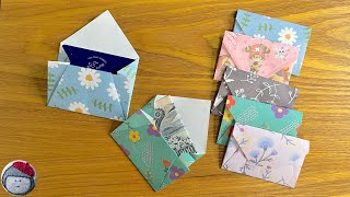 No glue or tape required! How to make easy mini envelopes