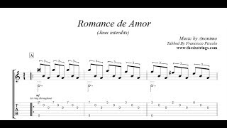 Video thumbnail of "Chitarra Classica - Anonimo - Romance de Amor - Jeux interdits"