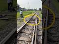 Hand operates interlock track changing. #railtrack #train #railway #shorts