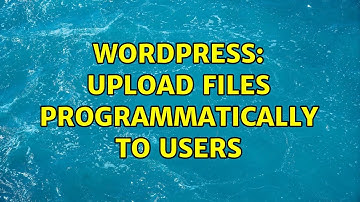 Wordpress: Upload files programmatically to users