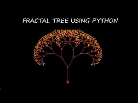 Amazing Fractal Tree design using python | Amazing Design Python Turtle ...