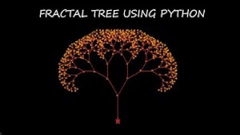 Amazing Fractal Tree design using python | Amazing Design Python Turtle| #turtle graphics#shorts  😍🤩