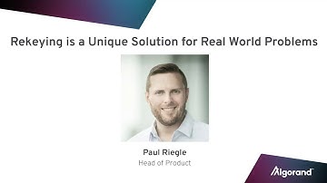 Algorand Rekeying Enables Dynamic Key Management on Blockchain