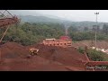 High grade iron ore fines  lump stockpile  iron ore mining