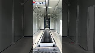 Electric Hoist Dip Painting Line for Guardrails #powdercoating #machine #manufacturing