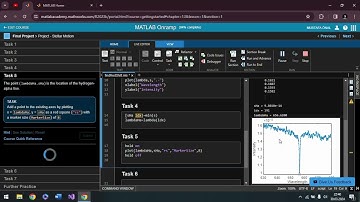12.Video Matlab Onramp L13,Yıldızların Hızını Hesaplama Projesi