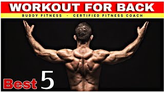 5 BEST WORKOUT FOR BACK | BEST WORKOUT FOR BACK