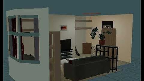 Maya 3D render - Living Room