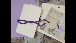 Celebrity Altered file folder - Lilac & Lavender - Part 3 - Junk Journal Net Worth