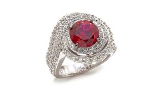 Jean Dousset 5.32ctw Absolute   Created Ruby Swirl Ring Net Worth