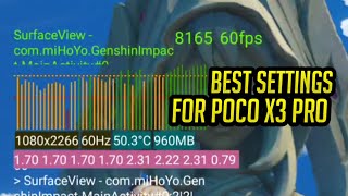 Genshin Impact On Poco X3 Pro  Inazuma Fps Test  Best Settings With Or Without Screen Recording