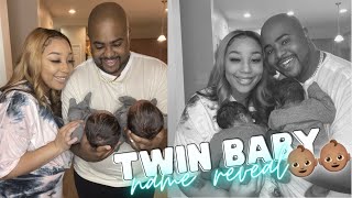 WE NAMED OUR SECOND SET OF TWINS...THEIR OFFICIAL TWIN BABY NAME REVEAL!