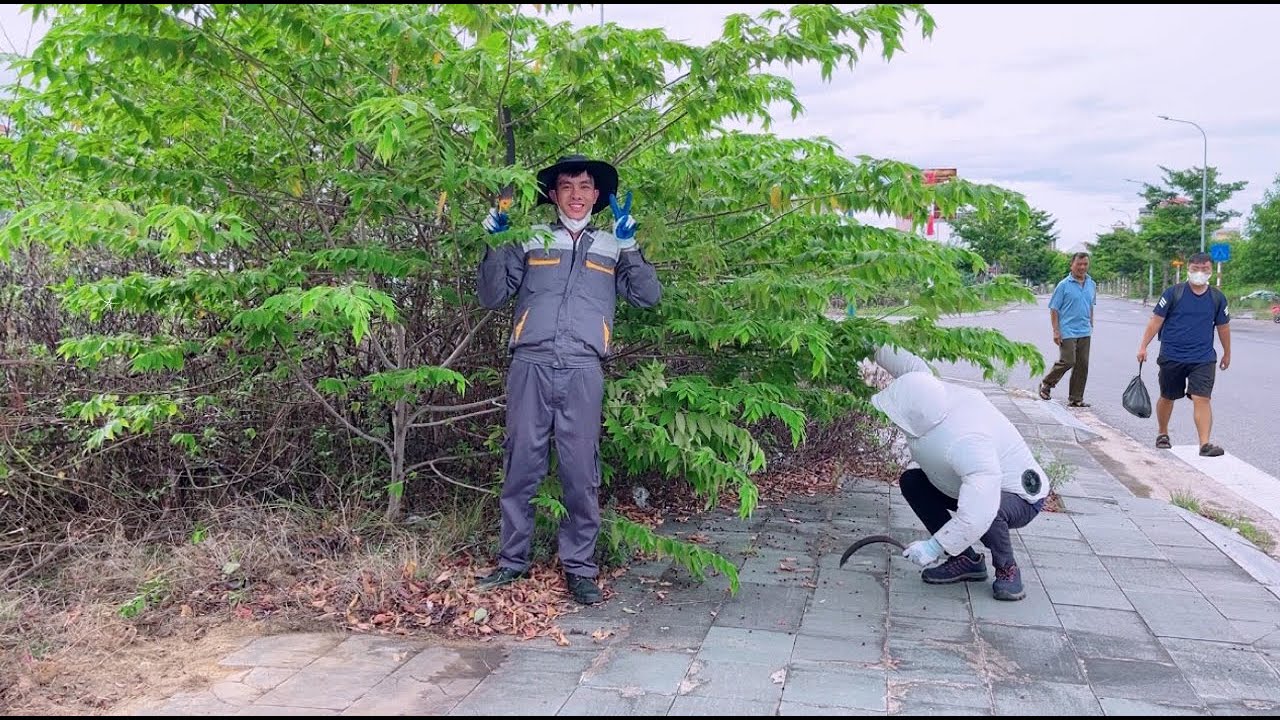 The neighbors LAUGHED when I cleaned the sidewalk in the rain, but then they were surprised
