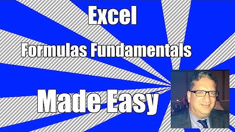 Excel formula Basics Tutorial for Beginners - Excel 2007, 2010, 2013, 2016