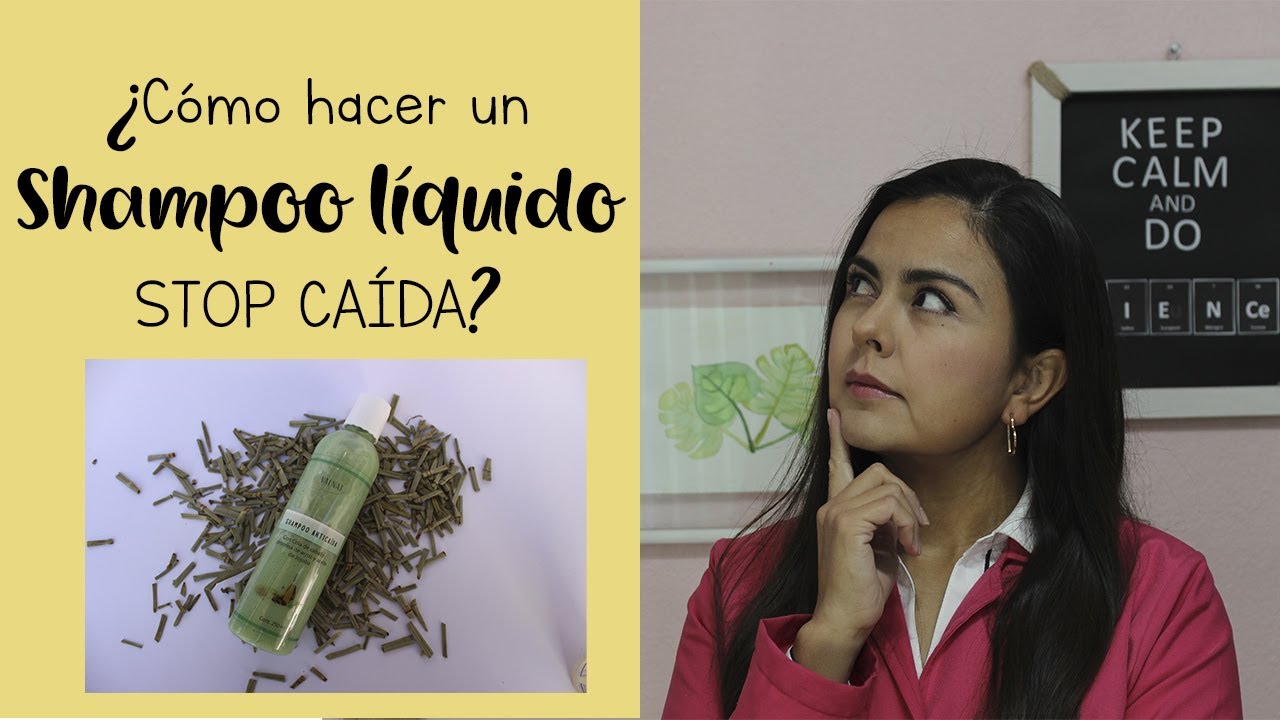 Cómo hacer shampoo líquido desde cero!! stop caída, con cola de caballo y activos