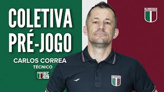 COLETIVA DE IMPRENSA PRÉ-JOGO COM O TÉCNICO CARLOS CORREA (BLUMENAU x AZURIZ)
