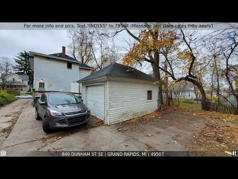 849 Dunham St SE, Grand Rapids, MI home video tour