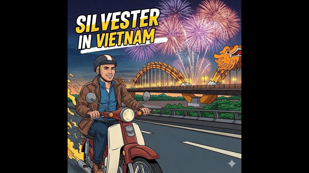 Motorbike Chaos in Da Nang: Silvester, TET Fireworks & Nightlife!