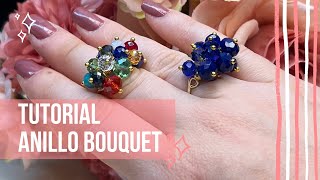 Tutorial de Anillo Bouquet en alambrismo - Lunara Accesorios