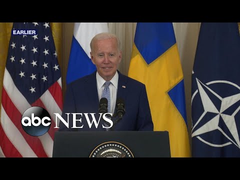 Biden backs Sweden and Finland's bids to join NATO l ABCNL.