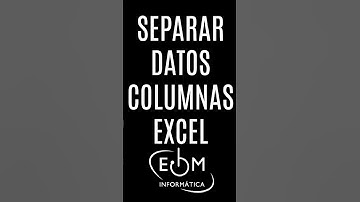 SEPARAR DATOS DE UNA COLUMNA EN VARIAS USANDO EXCEL