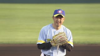 【通算1382安打】ホークス一筋・柴原洋さんが始球式