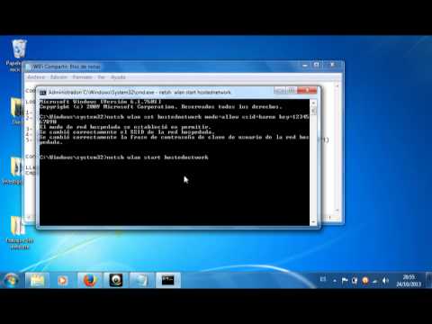 Compartir internet WIFI con CMD, sin programas...