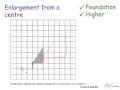 Enlargement from a centre | Foundation and Higher GCSE | JaggersMaths