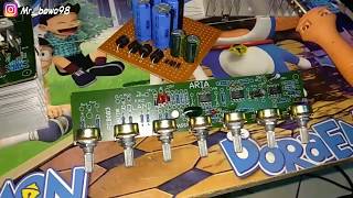 Cara membuat volume pada penguat mic roland 7 potensio