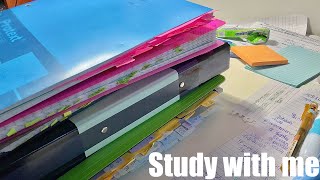 STUDY WITH ME 2hrs | Background noise,no music,no break | ASMR | real time|motivation
