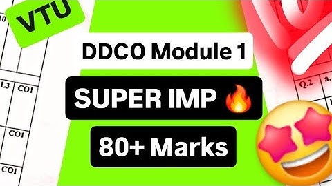 DDCO MODULE 1 SUPER IMP💯🤩| BCS302 MODEL PAPER SOLUTIONS + PYQs | 22 Scheme VTU 3rd SEM CSE #vtu #cse
