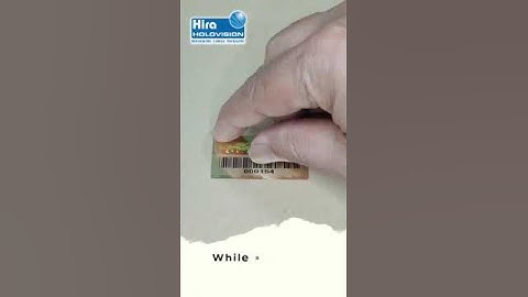 Highest Level Security #HologramLabels with Barcode for Packaging #hiraholovision #hologramsticker