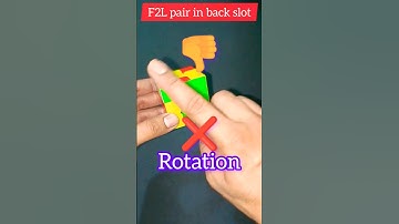 Hard Case made easy: Insert f2l pair in BACK SLOT #f2l #cubetricks #cfop #insertinbackslot