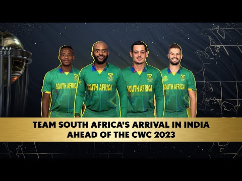 CWC 2023 Team South Africa Lands in India Ready to Fight for the WC