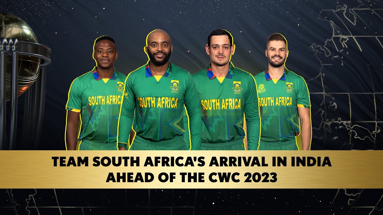 CWC 2023 Team South Africa Lands in India Ready to Fight for the WC