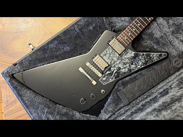 Gibson Explorer 2004 '76 Reissue Ebony - Hot Rodded w/ EMG JH