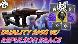 Unforgiven Duality SMG w/ Repulsor Brace (Void 3.0 Overshield Warlock Build) | Season of The Haunted