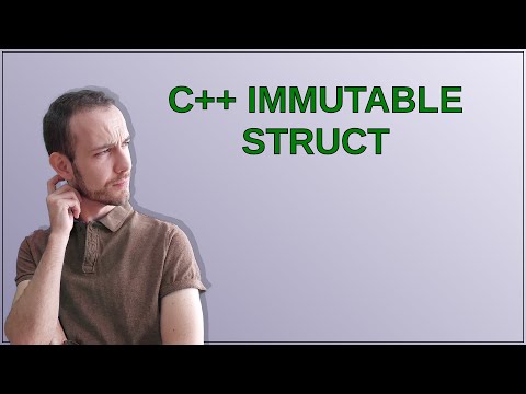 C++ immutable struct
