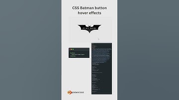 CSS Batman button hover effect || #animation #css #threejs #coding #developer #cssanimation #shorts