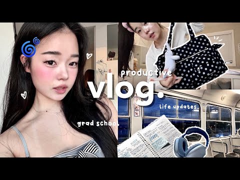 PRODUCTIVE 7AM VLOG🎧: Grad school application, life updates, MacBook Air, trips etc.
