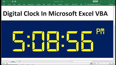 Excel Magic: Creating a Digital Clock in Your Spreadsheets - Timekeeping Reinvented!