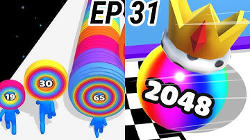 Layer man 🆚 Ball merge 2048 Gameplay 💥New update ⚽🏀challenge 🔥 iOS Walkthrough ❤️‍🔥 Max Level 31❓👹