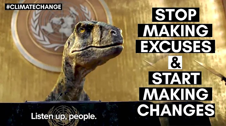 Dinosaur Urges World Leaders At The UN General Assembly : #climate change