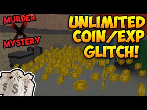 Unlimited Coin Exp Glitch Murder Mystery X Roblox Youtube - roblox murder mystery 2 how to get xpcoins fast alot of coins and xp glitch coin glitch