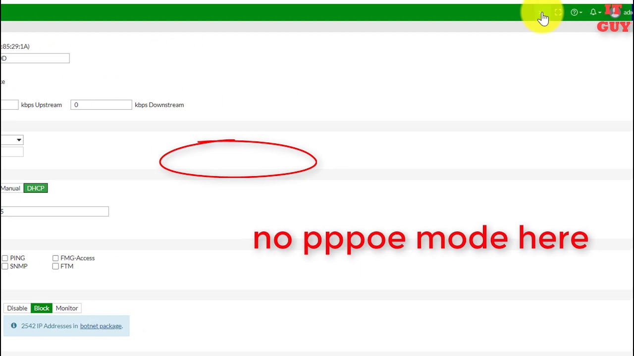  FORTIGATE FIREWALL PPPoE Config By CLi No PPPoE Mode When Config Port WAN On Fortigate IT 