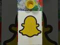 👻 Mesmerizing Snapchat Logo Sand Art Creation ✨#shorts