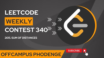 Leetcode 2615. Sum of Distances | Weekly Contest 340 | OffCampus Phodenge | Leetcode weekly contest