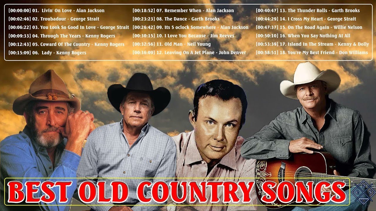 Greatest Hits Classic Country Music Of All Time With Lyrics 🤠 Best Of ...