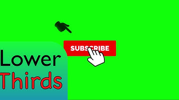 How to make lower thirds of subscribe button animation