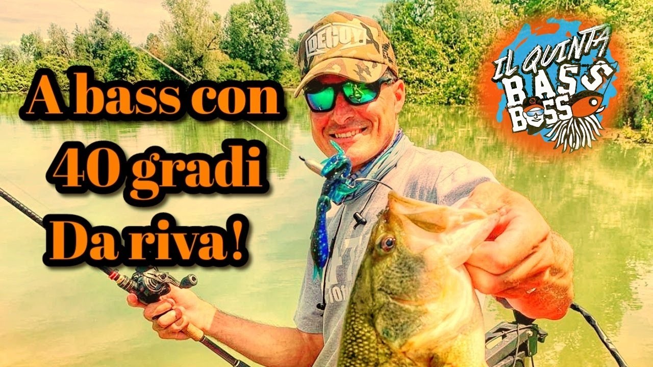 PESCA AL BLACK BASS : A bass col Quinta con 40 gradi DA RIVA!